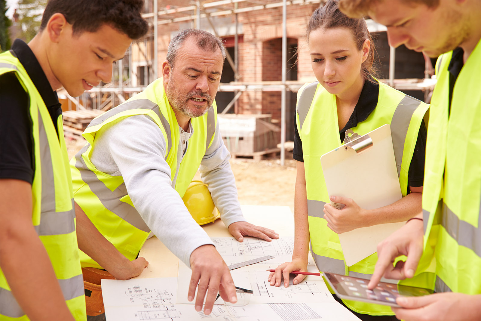 Group of construction workers - Jobs and Skills